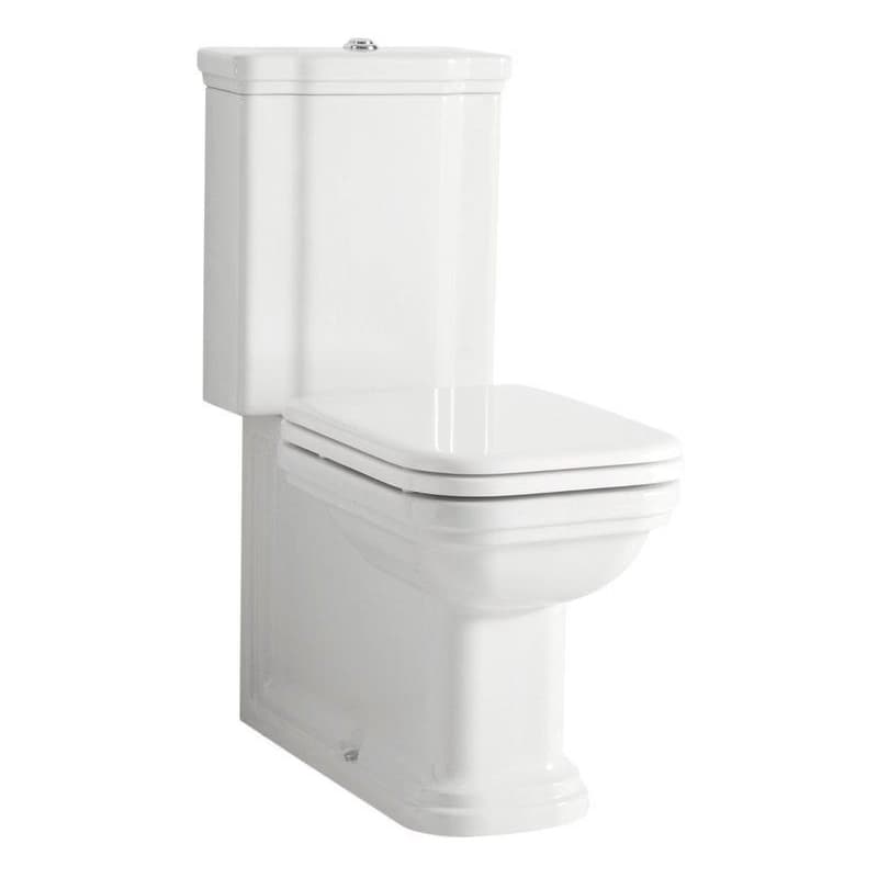 KERASAN - WALDORF WC kombi, spodný/zadný odpad, biela-chrom WCSET04-WALDORF