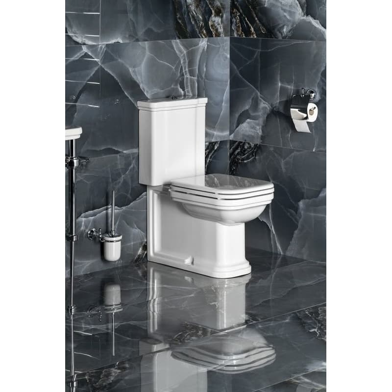 KERASAN - WALDORF WC kombi, spodný/zadný odpad, biela-chrom WCSET04-WALDORF 5
