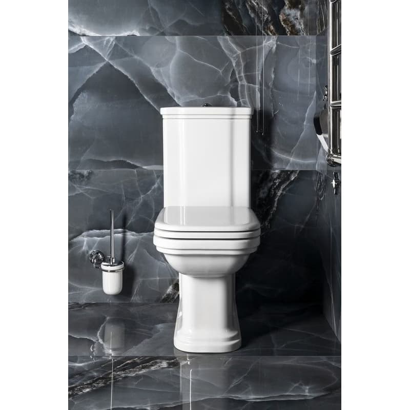 KERASAN - WALDORF WC kombi, spodný/zadný odpad, biela-chrom WCSET04-WALDORF 6