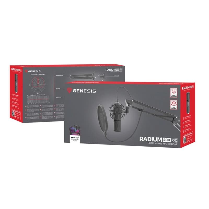 Streamovací mikrofón Genesis RADIUM 400 G2, USB 6