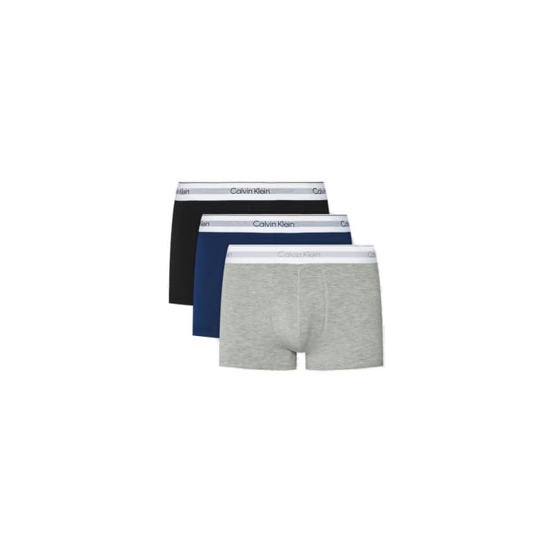 Pánske boxerky CALVIN KLEIN 3 PACK-TRUNK-BLACK, NEW NAVY, GREY HEATHER