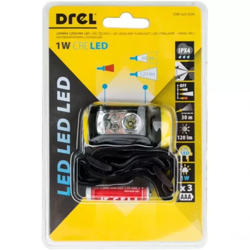 Čelovka 1W LED