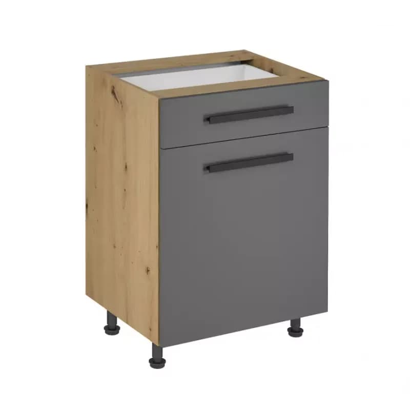 Skrinka do kuchyne Langen d60s1 úchyt grey 1