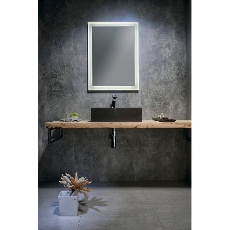 SAPHO - FLUT LED podsvietené zrkadlo 60x80cm, biela FT060 3