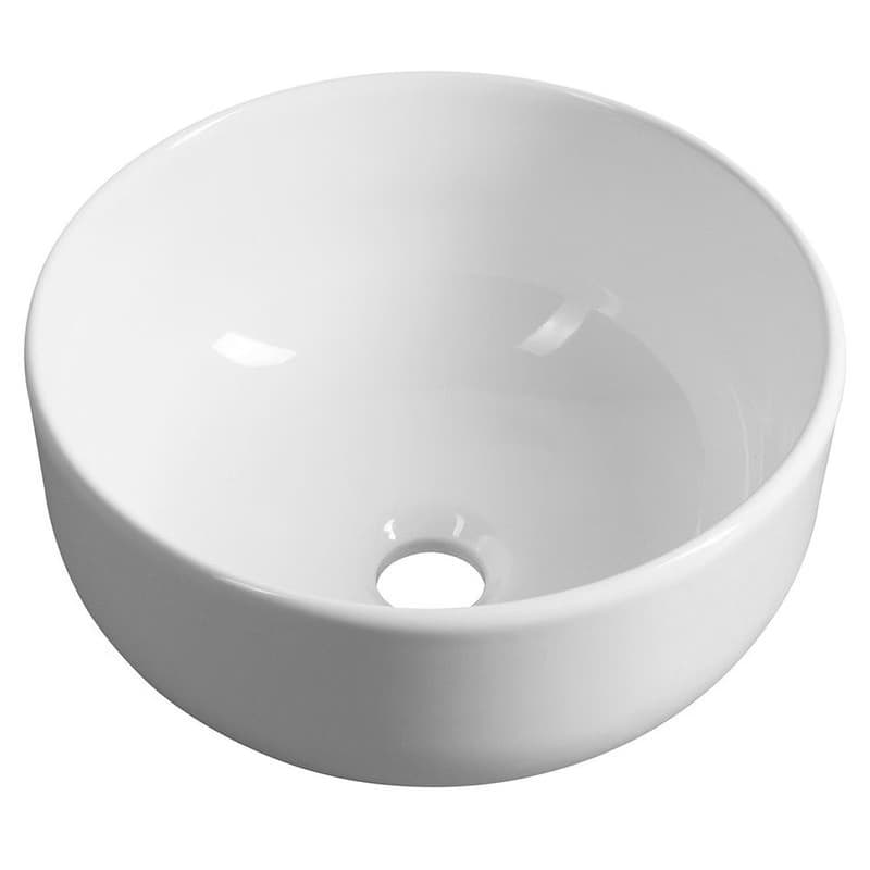 SAPHO - EI keramické umývadlo na dosku, Ø 33cm, biela TU0077 1