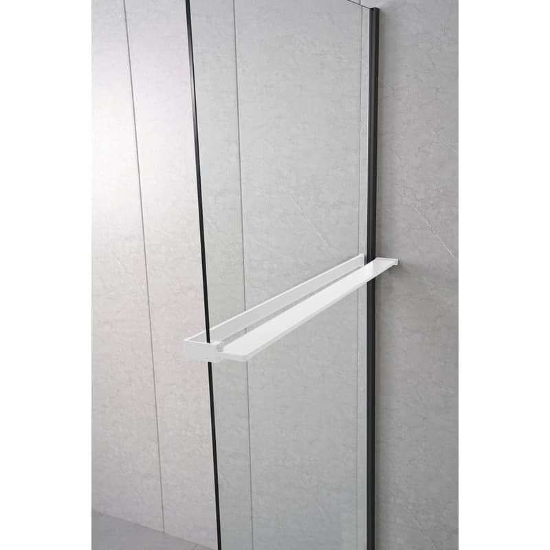 POLYSAN - Polička, prispôsobiteľná pre Walk-in sprchovú zástenu 60-140cm, biela mat EG1434 3