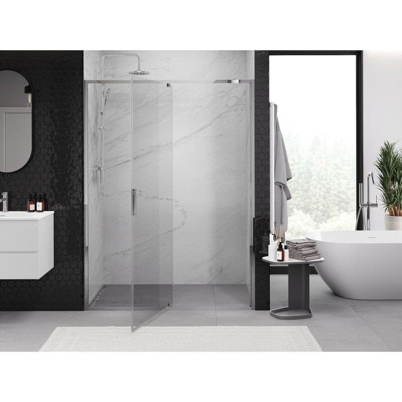 MEXEN - Exo sprchové dvere krídlové 155, transparent, chróm 819-155-000-01-00 3