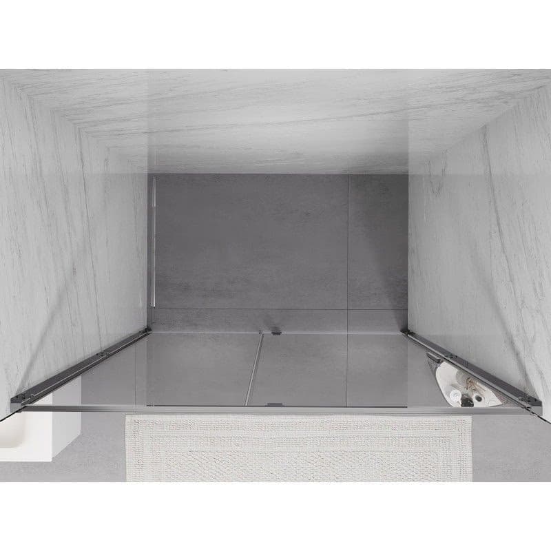 MEXEN - Exo sprchové dvere krídlové 155, transparent, chróm 819-155-000-01-00 5