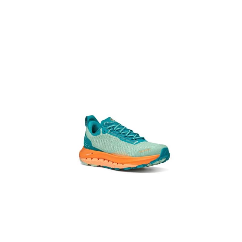 Dámska bežecká trailová obuv TECNICA Pyrox Hybrid Ws, orange aqua green 1