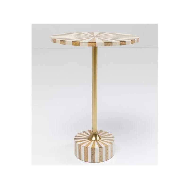 Domero Cirque príručný stolík biely Ø40 cm