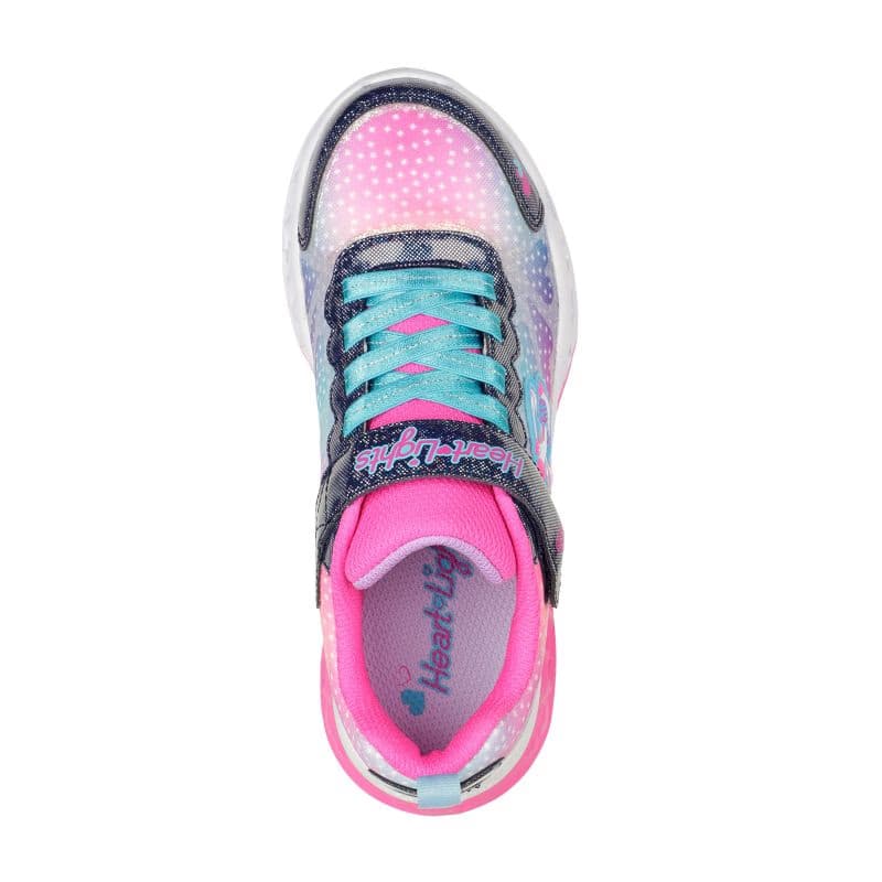Dievčenská rekreačná obuv SKECHERS Flutter Heart Lights Simply L K navy 4