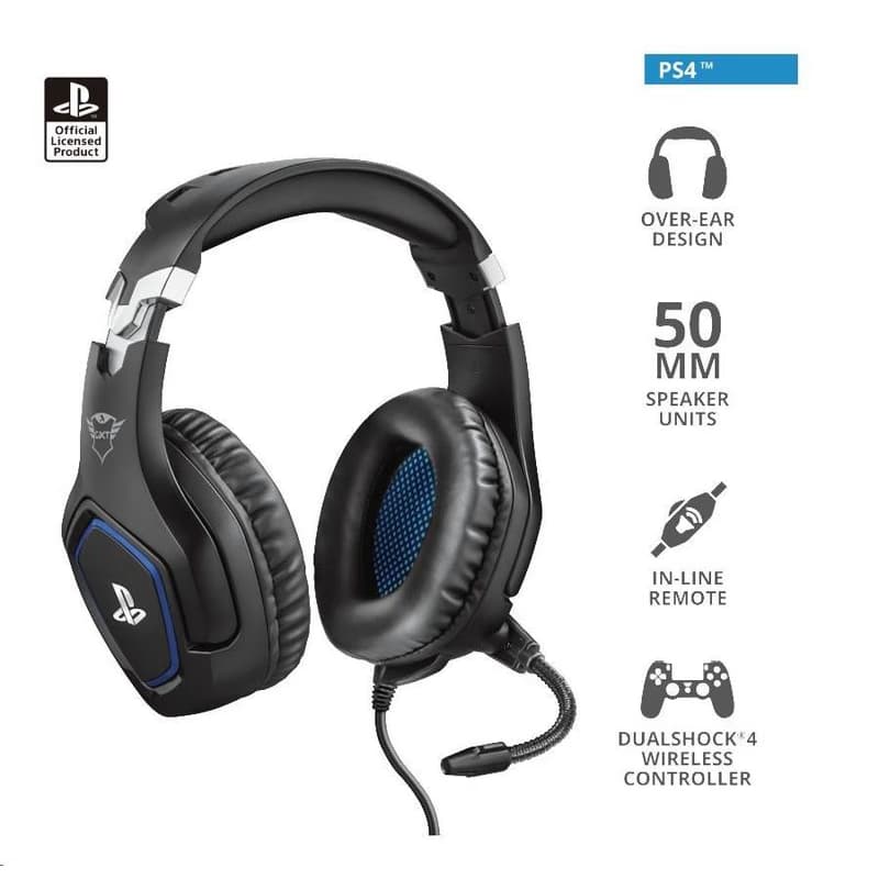 TRUST slúchadlá GXT 488 Forze PS4 Gaming Headset - Sony Licensed - black 2