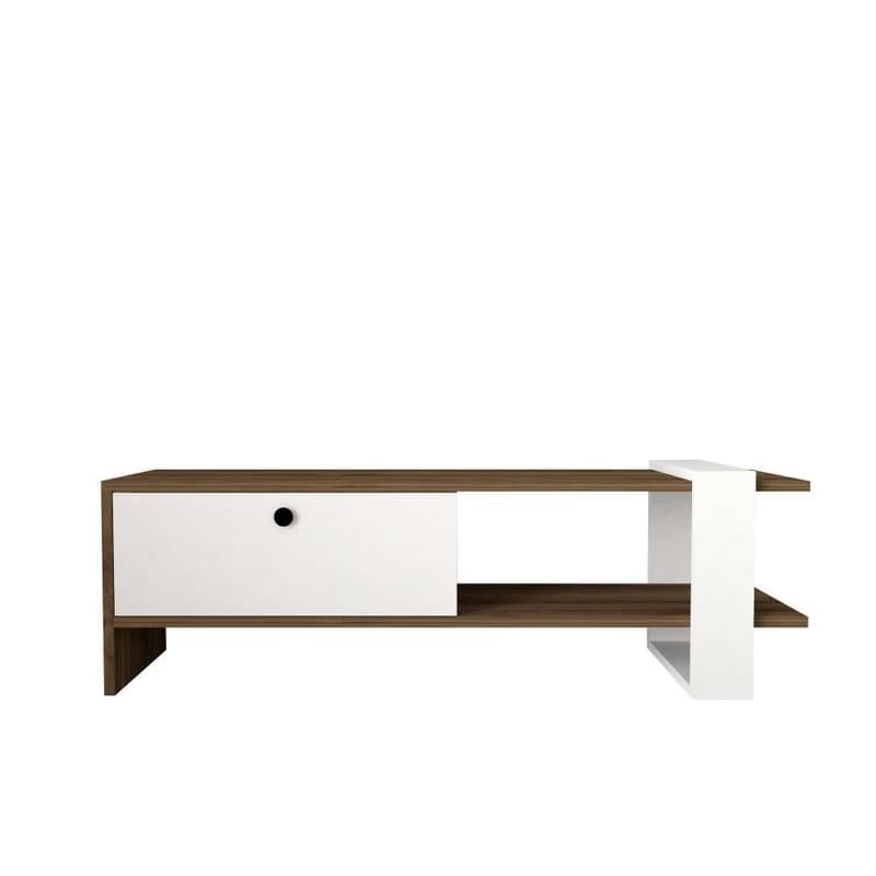 Living Room Furniture Set Gaye - Walnut, White 4
