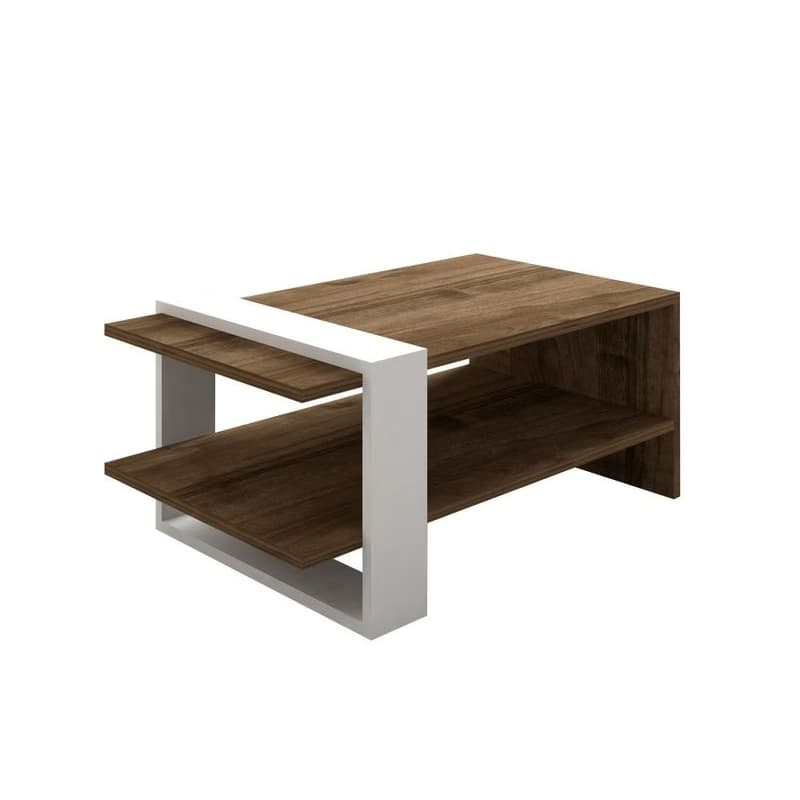 Living Room Furniture Set Gaye - Walnut, White 5
