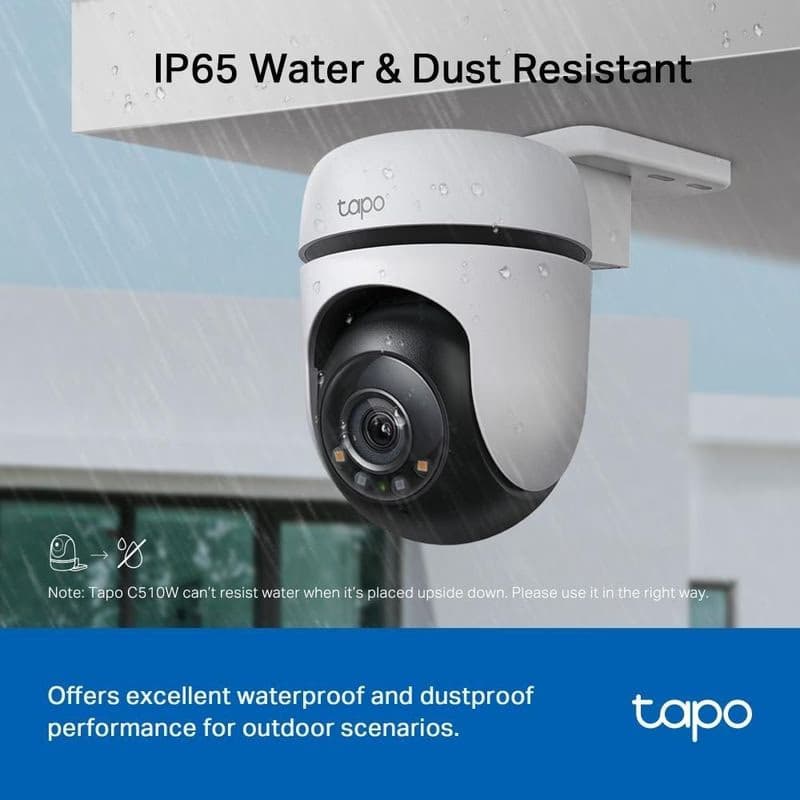 TP-Link Tapo C510W vonkajšie-outdoor kamera, (3MP, PTZ, 2K 1296p, WiFi, IR 30m, micro SD card) 5