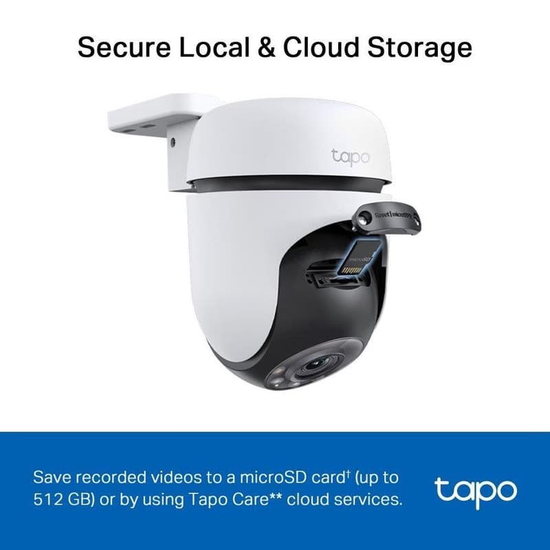 TP-Link Tapo C510W vonkajšie-outdoor kamera, (3MP, PTZ, 2K 1296p, WiFi, IR 30m, micro SD card) 6