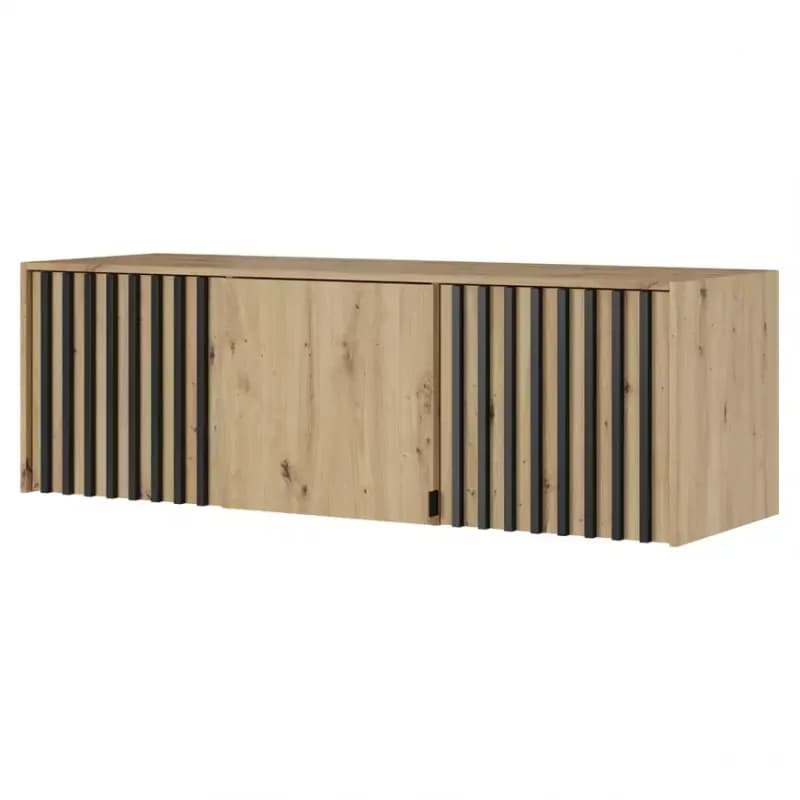 Nadstavec Na Skriňu Nelly 3d Dub Artisan/Čierna