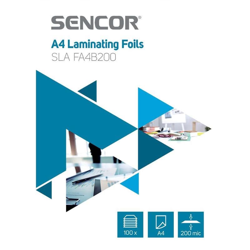 SLA FA4B200 Fólia A4 200mic 100ks SENCOR 1