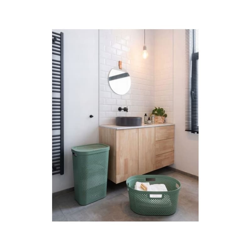 CURVER Kôš na špinavú bielizeň INFINITY DOTS 60L recyklovaný plast | zelená 4