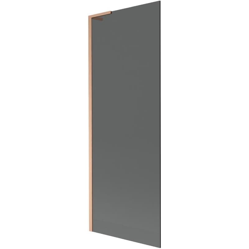 MEXEN/S - Next L vaňová zástena FIX 70 x 150, grafit, meď kartáčovaná 895-070-000-03-40-65 1