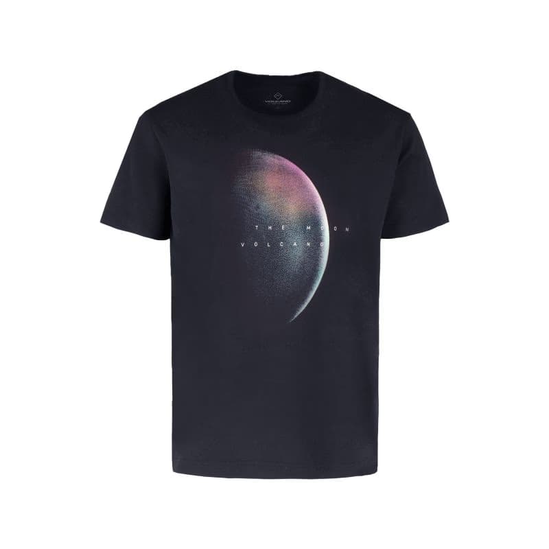 Pánske tričko s krátkym rukávom VOLCANO LUNAR-600-NAVY 3
