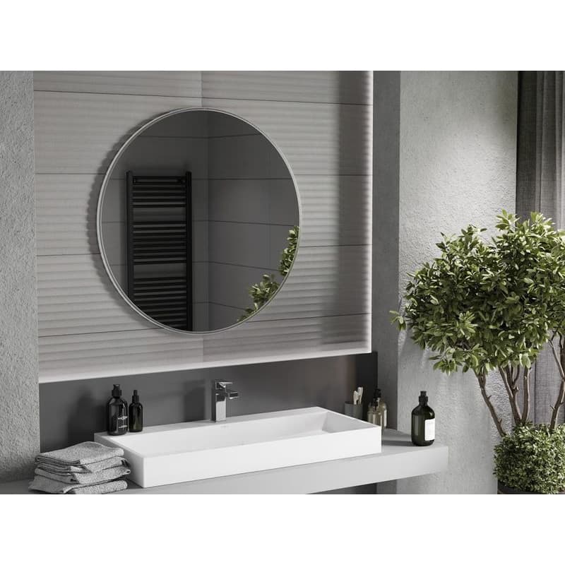 MEXEN - Loft zrkadlo 90, nerezový rám 9850-090-090-000-10 2