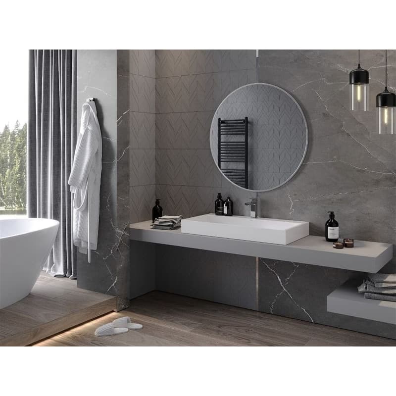 MEXEN - Loft zrkadlo 90, nerezový rám 9850-090-090-000-10 3