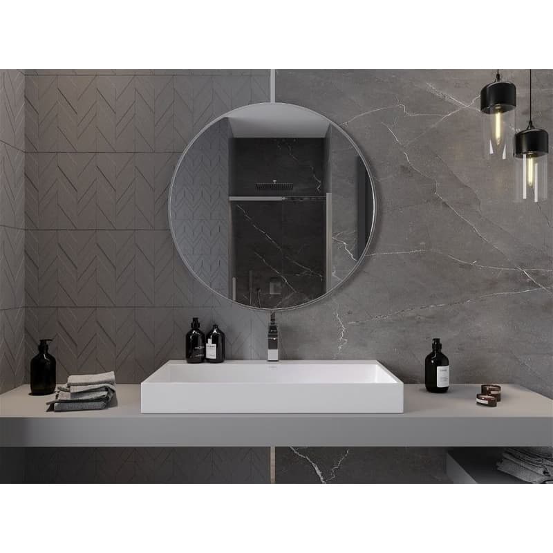 MEXEN - Loft zrkadlo 90, nerezový rám 9850-090-090-000-10 4