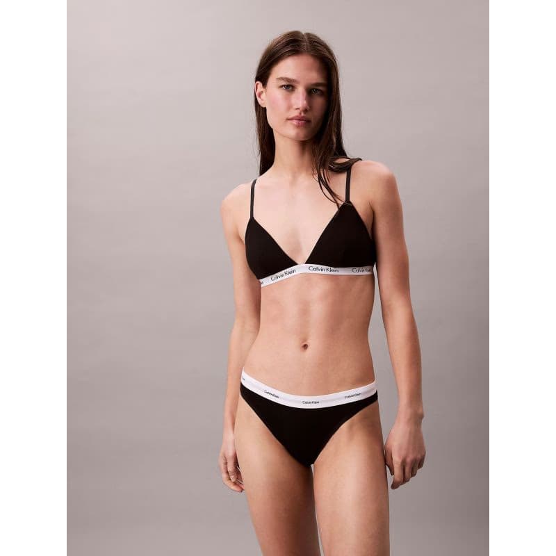 Dámske nohavičky CALVIN KLEIN Bikini Briefs Cotton Stretch Rib black 2