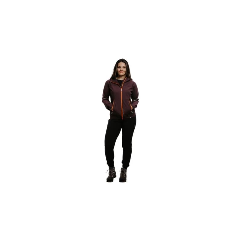 Dámska turistická softshellová bunda NORTHFINDER DONNA-481-plum