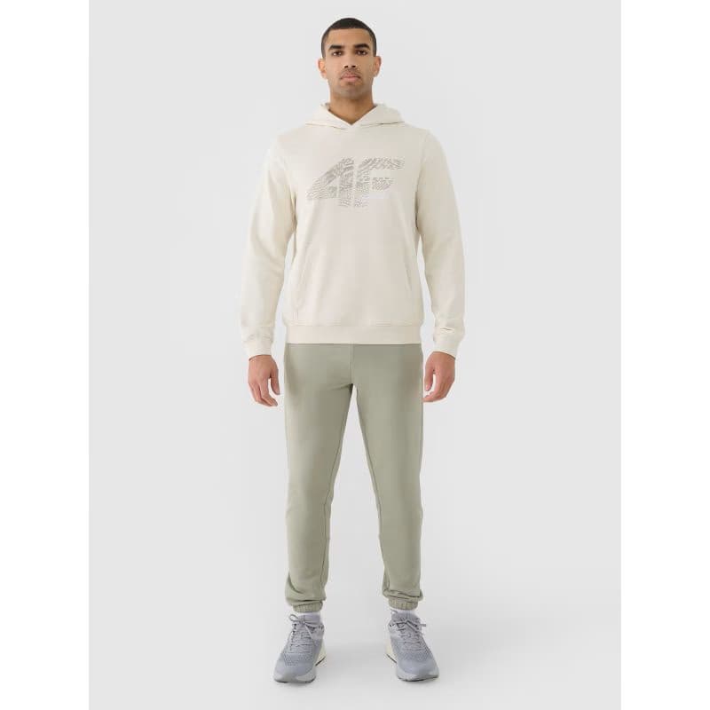 Pánska mikina s kapucňou 4F SWEATSHIRT M1585-12S-CREME 4