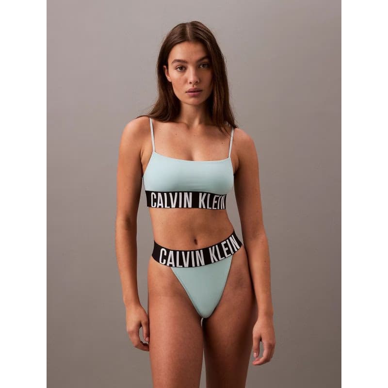 Dámske nohavičky CALVIN KLEIN HIGH LEG THONG-Ether 3