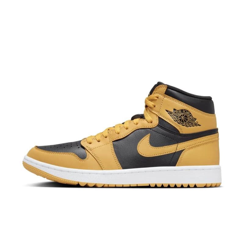 Pánska vychádzková obuv NIKE Air Jordan 1 High Golf pollen black white 2