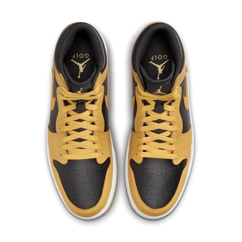 Pánska vychádzková obuv NIKE Air Jordan 1 High Golf pollen black white 5