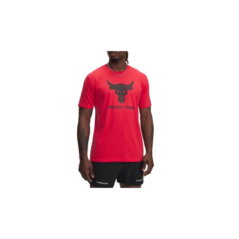 Pánske tričko s krátkym rukávom UNDER ARMOUR PROJECT ROCK UA Brahma Bull SS-RED 1