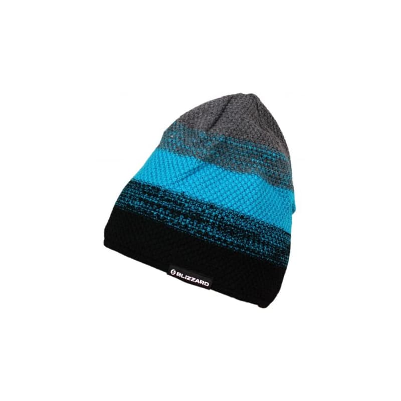 Zimná čiapka BLIZZARD Cube black blue grey 1