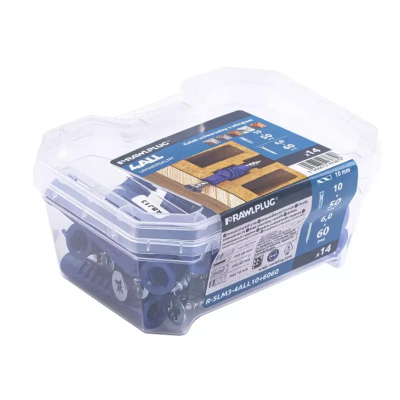 Rawlplug Univerzálna hmoždinka so skrutkou 4ALL 10x50 mm 14 ks 1