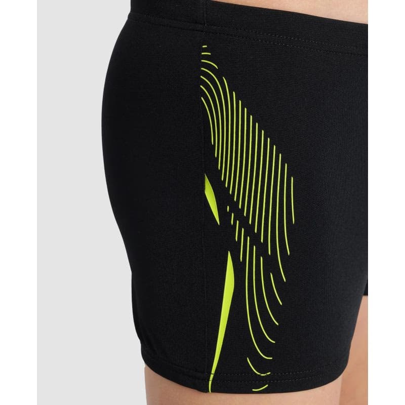 Juniorské plavecké boxerky ARENA BOYS SWIM SHORT GRAPHIC Black 5