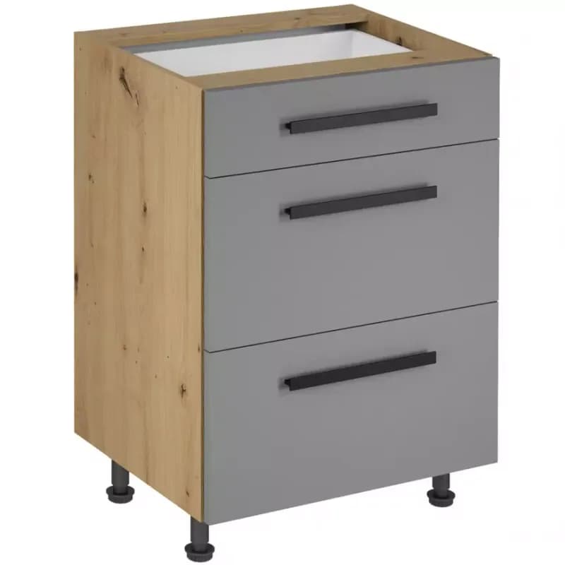 Kuchynská skrinka Langen D60S3 úchyt beige