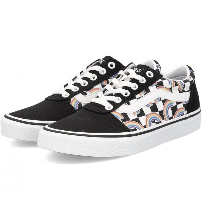 Dámska rekreačná obuv VANS WM Ward Rainbow Checkerboard multi white 4