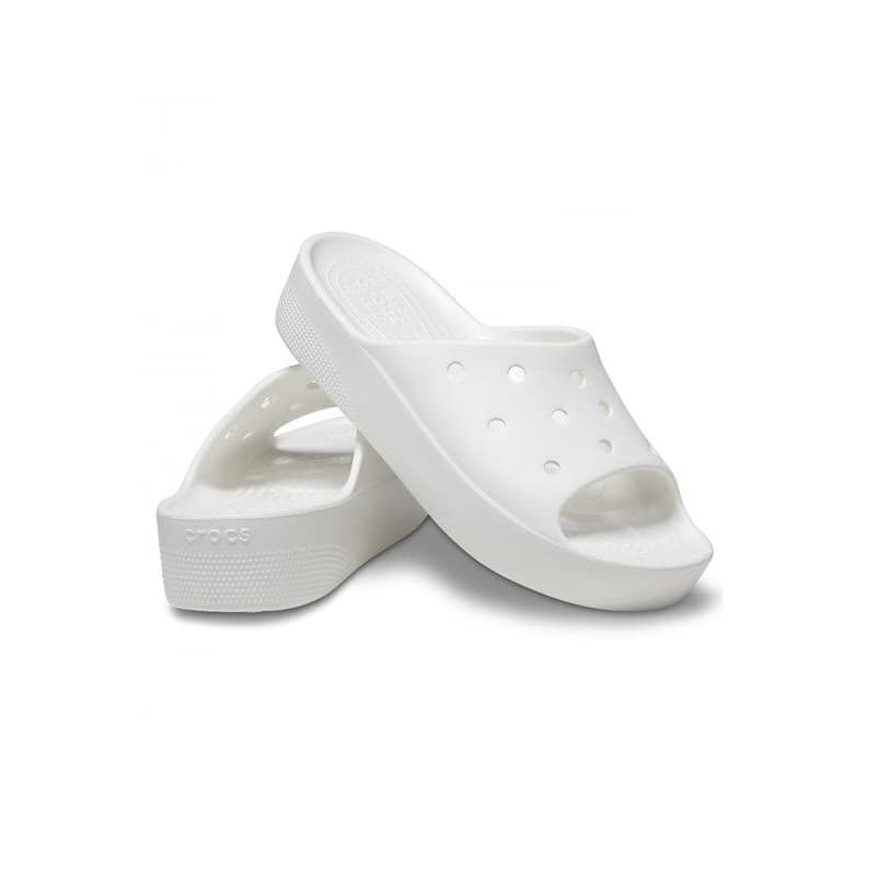Dámske šlapky (plážová obuv) CROCS Classic Platform Slide white 2
