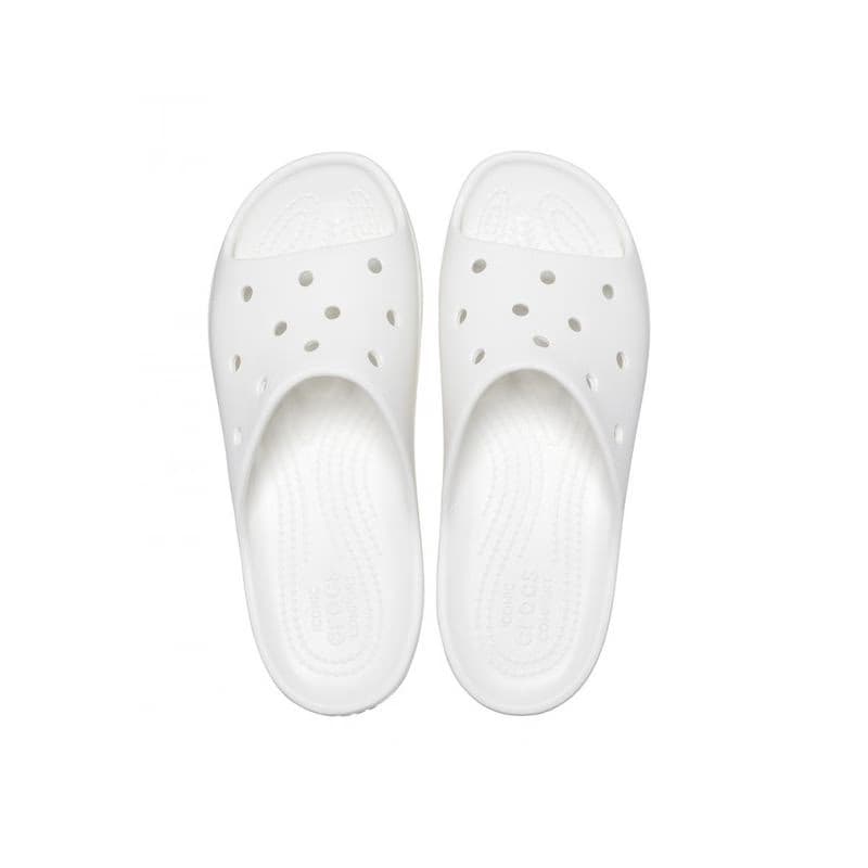 Dámske šlapky (plážová obuv) CROCS Classic Platform Slide white 3