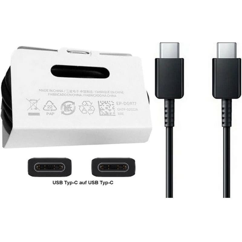 Samsung dátový kábel EP-DG977BBE, USB-C -> USB-C, čierna (bulk) 2