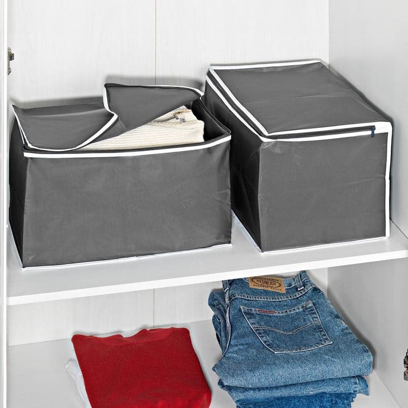 Priedušný úložný box na oblečenie, 2 ks 1