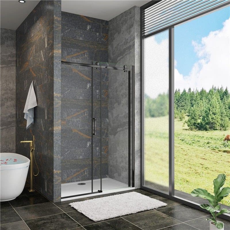 H K - Posuvné sprchové dvere DIAMOND BLACK 96- 100x200cm L / P variant SE-DIAMONDBLACK100SET 4