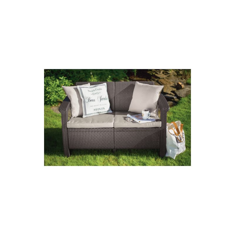 KETER Záhradná pohovka GREEK LOVE SEAT | hnedá 2