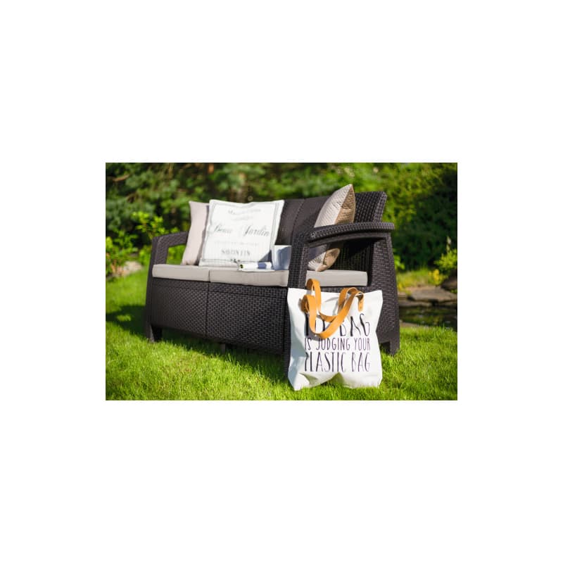 KETER Záhradná pohovka GREEK LOVE SEAT | hnedá 4