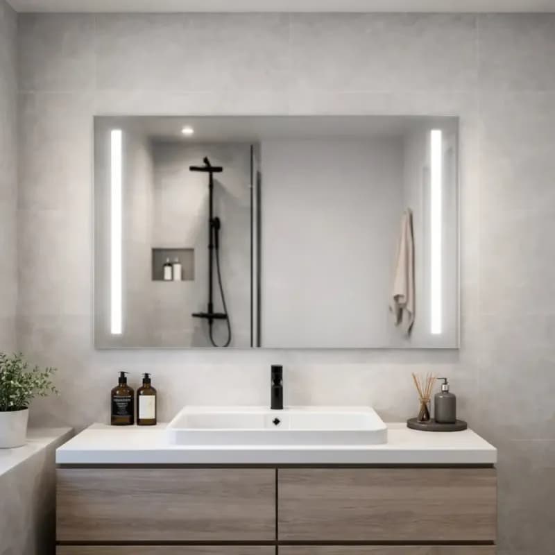 Podsvietené zrkadlo LED 60/80 horizontálne 1