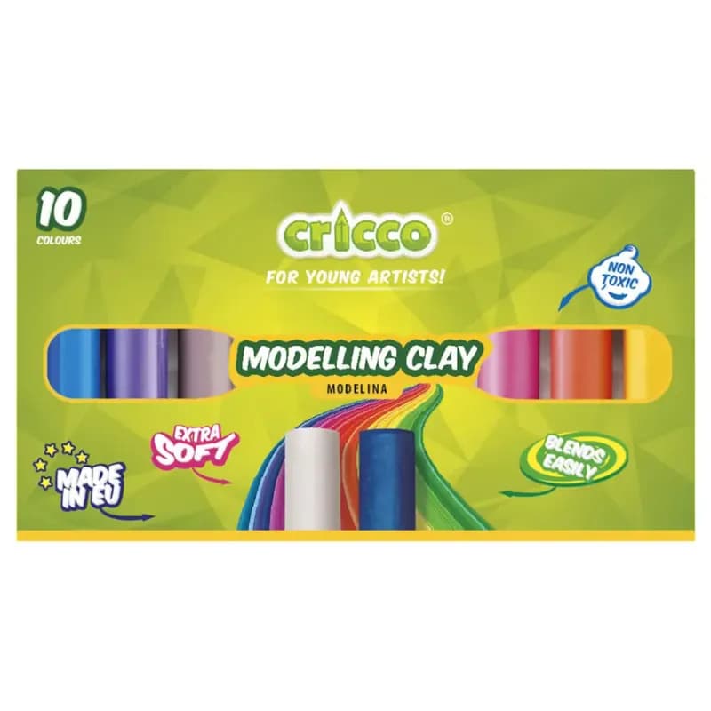 Modelovacia hmota Cricco 10 farieb 1