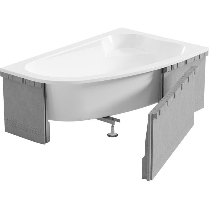 MEXEN - X-ST polystyrénový plášť na rohovú vaňu 240, biela 55022-00 1